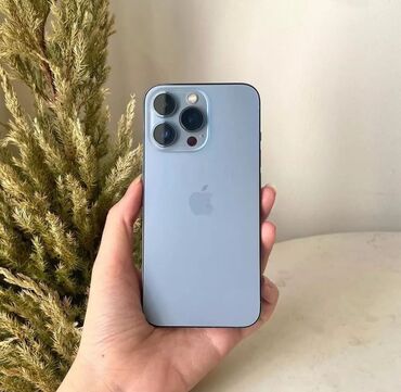 iphone 13 ucuz qiymete: IPhone 13 Pro, 256 ГБ, Sierra Blue, Face ID, Беспроводная зарядка, С документами