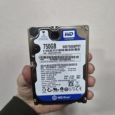 Накопитель для ПК, Новый, Western Digital (WD), HDD, 1 ТБ, 2.5", Для ПК