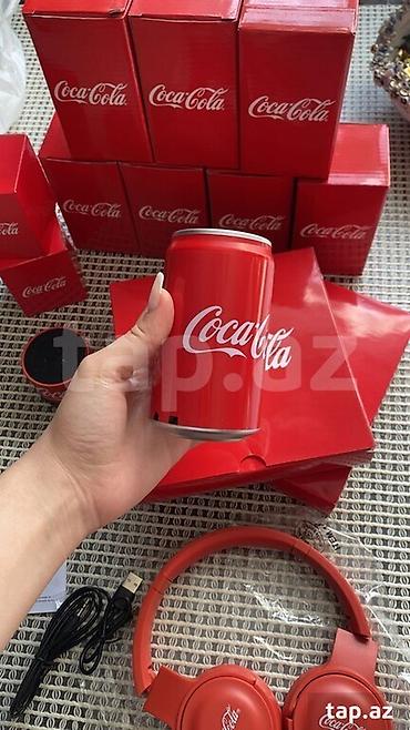kalonka ev: Coca‑Cola temalı Bluetooth dinamik və qulaqlıq seti Bluetooth səs — 1