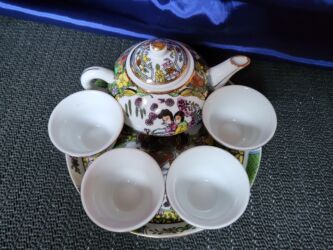 Kuhinjski setovi: Kineski nov porcelanski servis za caj iz 70ih.godina. Kineski — 6