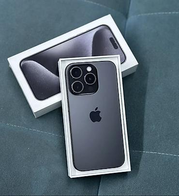 Apple iPhone: IPhone 15 Pro Max, Б/у, 1 ТБ, Black Titanium, Коробка, 93 % — 1