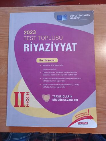 Riyaziyyat toplu 2ci hisse 2023 8 manata alinib 5 manata satilir cox