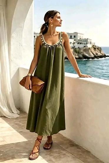 esprit bluza: Haljina za punije dame na bretele siroka maxi. - Kroj: opušten,širok — 7