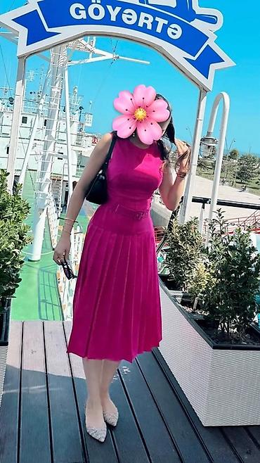 mango canta: Rəng: parlaq fuksiya/çəhrayı Model: qolsuz, yuvarlaq yaxalı, beldən — 2