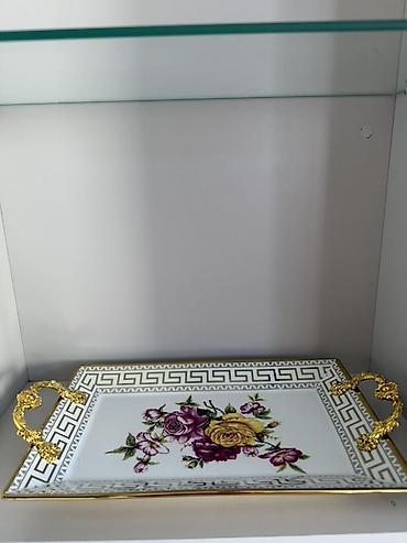 versace servis: Porselen dəstli serviç sinisi - Material: yüksək keyfiyyətli porselen — 1