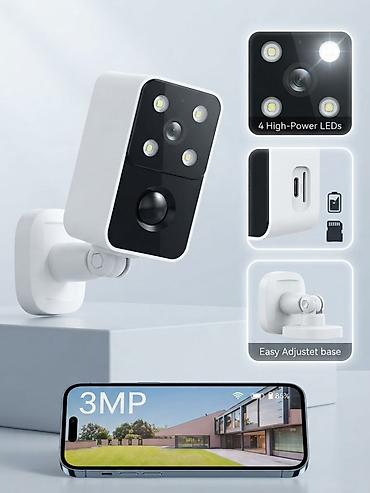 камера наружная: Уличная Wi‑Fi камера видеонаблюдения 3MP - Разрешение 3 Мп: четкая — 1