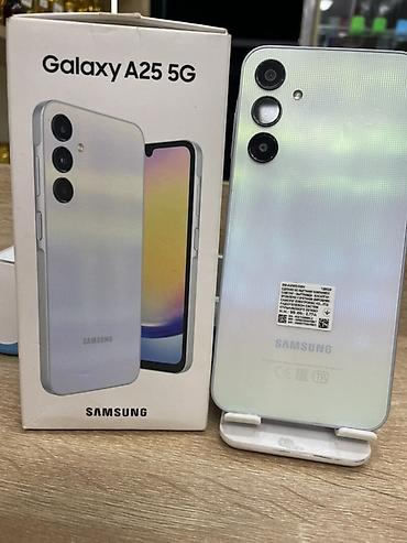 Samsung Galaxy A25, 128 GB, rəng - Ağ, Zəmanət, İki sim kartlı, Sənədlərlə