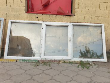 Окна: Пластиковое окно, Комбинированное, цвет - Белый, Б/у, 106 *272, Самовывоз, Платная доставка