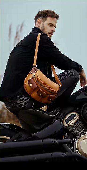 Поясные сумки, бананки: Поясная сумка, бананка, Материал: Натуральная кожа, Мужские — 9