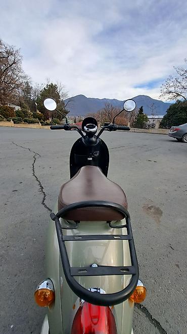 Mopedlər,skuterlər: Retro dizaynlı Elektrikli şəhər skuteri - Rəng: açıq yaşıl gövdə — 3