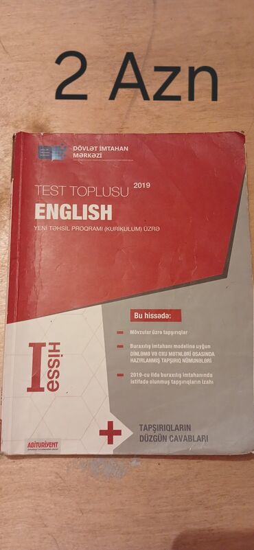 Məhsul: DİM “Test Toplusu” I hissə kitabları (2019) - Fənlər: English