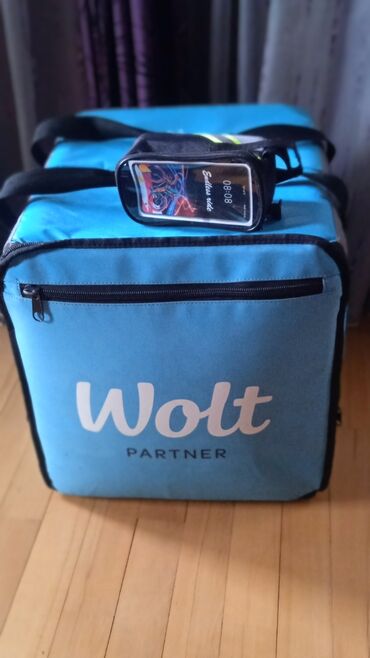 Çanta və çexollar: Wolt çantas təzədir + powerbank və kiçik şeyləri qoymaq üçün çanta + — 1