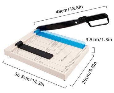 Ostali uređaji: Nova giljotina za papir A4 sa postoljem i graničnikom za papir — 2