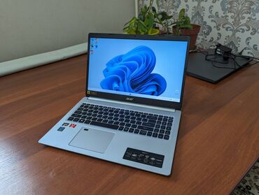 компьютерный корпус: Ноутбук, Acer, 4 ГБ ОЗУ, AMD Ryzen 3, 15.6 ", Б/у, Для работы, учебы, память SSD