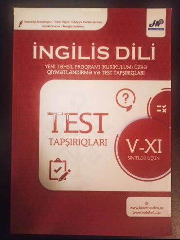 rus dili kitabı 8: Ingilis dili test kitabı 14 manat, heç istifadə olunmayıb metrolara