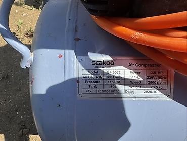 rengleme ucun sekiller: Seakoo BM9033 hava kompressoru - Güc: 2.5 HP - Gərginlik/Frekans — 3