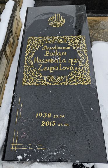 Başqa xidmətlər: ;SİFARİŞ;Mərmər qranit məzar daşlarının hazırlanması işləri görülür — 3