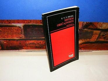 oblasi: SISTEM OBIČAJNOSTI Hegel moderna beograd 1990mek povez povez u gornjem — 1