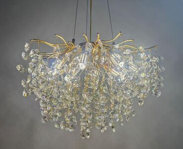 Люстры: Хрустальные подвесные люстры с LED-подсветкой - Эффектные — 4