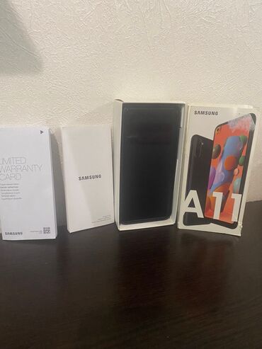 купить телефон samsung s10: Samsung Galaxy A11, Колдонулган, 32 GB, түсү - Кара, 2 SIM