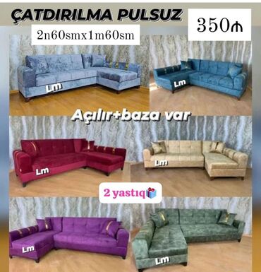 pufik divan: Угловой диван, Новый, Раскладной, С подъемным механизмом