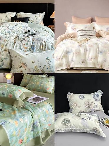 Простыни: Самая низкая цена по городу!!! Tencel!!! Роскошные комплекты с летним — 12