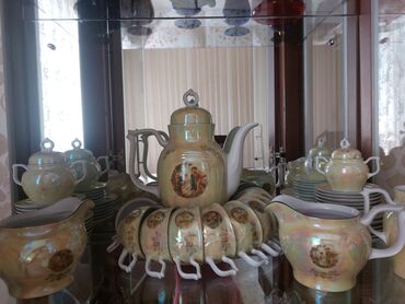 Termoqablar: Nahar dəsti, rəng - Sarı, Farfor