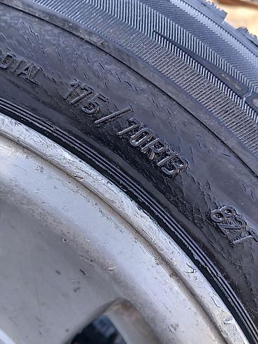 Шиналар жана дисктер: Дөңгөлөктөр монтажда 175 / 70 / R 13, Кыш, Колдонулган, Комплект, Жеңил унаалар, Куйма, тешиктери - 4 — 9