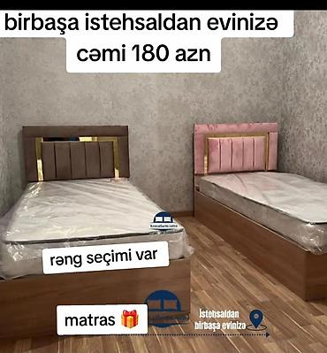 Çarpayılar: Tek nəfərlik taxta çarpayı dəsti - Birbaşa istehsaldan evinizə – cəmi — 1