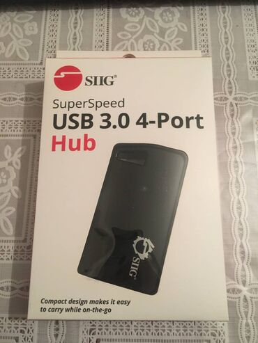 tesdir: SIIG SuperSpeed USB 3.0 4-Port Hub Yenidir. ABŞ-dən gəlib. Test