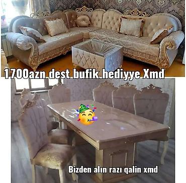 Divan və masa dəstləri: Künc divan və masa desti yeni — 1