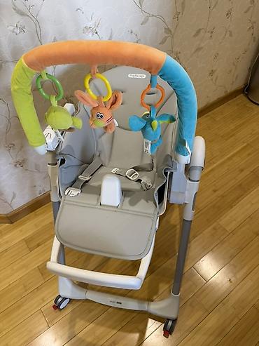 Столы для кормления: Peg Perego Prima pappa Follow Me uşaq yemək stulu və uzanma kreslosu — 4