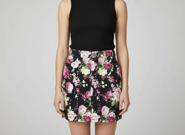 rozkloszowane spódnice z wysokim stanem: Spódnica damska, rozmiar XS