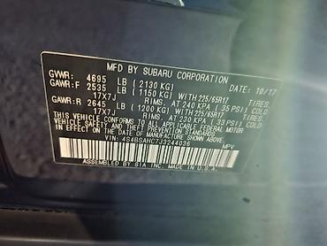 Subaru: Subaru Outback: 2017 г., 2.5 л, Вариатор, Бензин, Универсал — 11