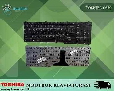Masaüstü kompüterlər və komponentlər: Toshiba Satellite C660 notebook klaviaturası. Klaviatura modeli: C660 — 1