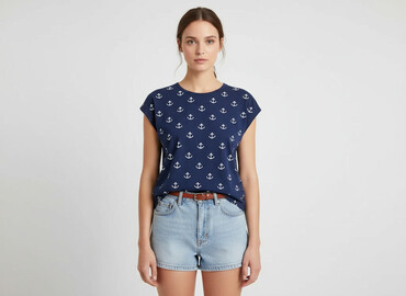 sailor t shirty: T-shirt damski, rozmiar M