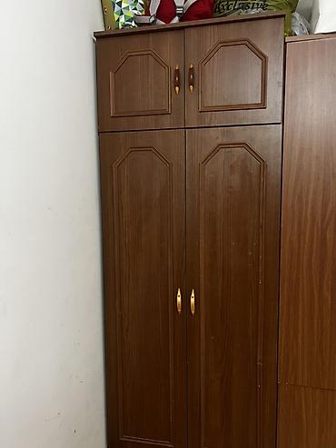 taxta qutular: Taxta paltar dolabı - Material: ağac əsaslı (laminat/MDFlam tipli) — 2