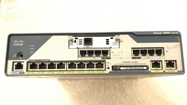 port: Cisco 1861 54 mbps 8 port 10/100 wireless Router yaxshi veziyyetdedir