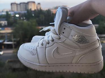 jordan 1: Кроссовки, 36, 36.5, Nike, Б/у, цвет - Белый, Самовывоз — 2