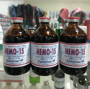 лош ат: HEMO-15 — витаминно-аминокислотно-микроминеральная добавка для лошадей — 1