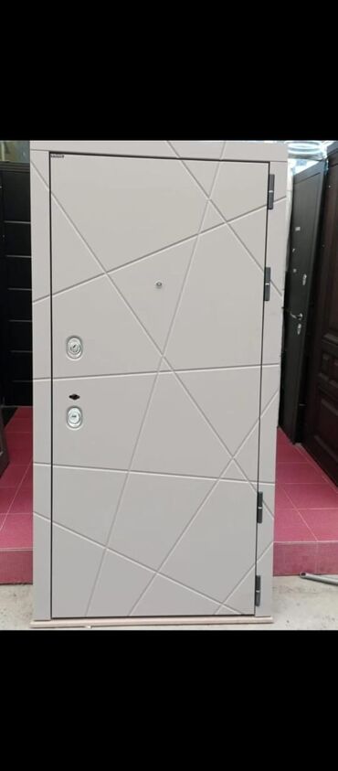 Giriş qapıları: Blok üçün Yeni Giriş qapısı 100x210 sm Çərçivə ilə, Zəmanətli, Ödənişli quraşdırma, Pulsuz çatdırılma — 20