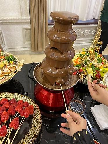 свадебные торты: Шоколадный фонтан на свадьбы, фуршеты и другие мероприятия под ключ — 1
