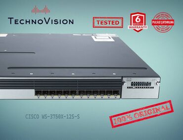 tenda modem: Cisco Catalyst WS 3750X 12S S ✔️Sertifikasiyadan keçmiş təcrübəli