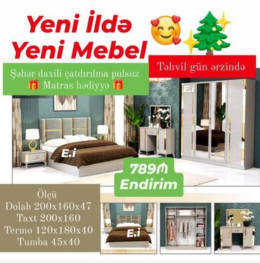 yataq mebeli işlənmiş: Çatdırılma pulsuz matras 🎁