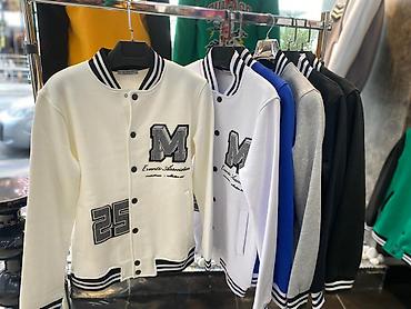 şort: Unisex kollecsiya – varsity stilində snap düyməli jaketlər — 8