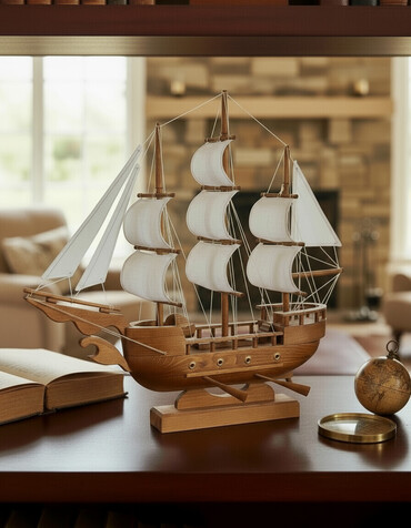 Gəmi modelləri: Əl işi olan bu taxta gəmi modeli, dəniz mövzularını sevənlər üçün -da lalafo.az — 2 Gəmi modelləri: Əl işi olan bu taxta gəmi modeli, dəniz mövzularını sevənlər üçün — 2