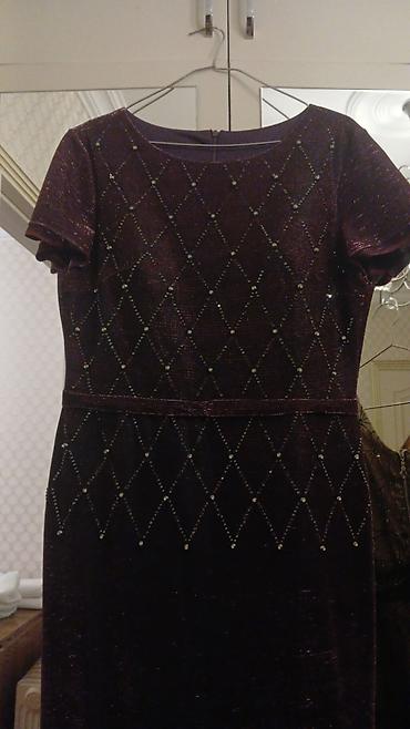 Ziyafət donları: 1) Bəzəkli yaxalı maxi don - Rəng: tünd bənövşəyi - Model: qolsuz — 21