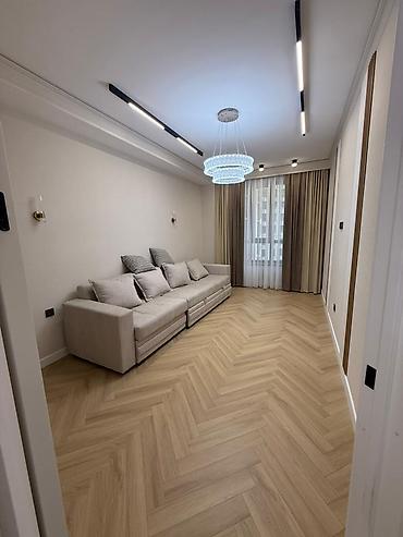 Продажа квартир: 1 комната, 43 м², Асанбай мкр Элитка, 6 этаж, Дизайнерский ремонт — 1