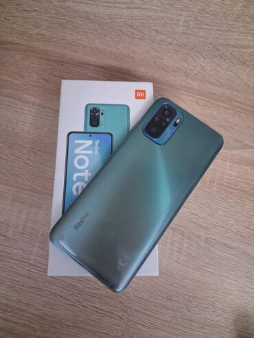 redmi 9 t ekran: Redmi Note 10, 64 GB, rəng - Yaşıl, Sensor, Barmaq izi, Face ID