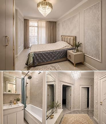 германская: 2 комнаты, 62 м², Асанбай мкр Элитка, 3 этаж, Евроремонт — 3